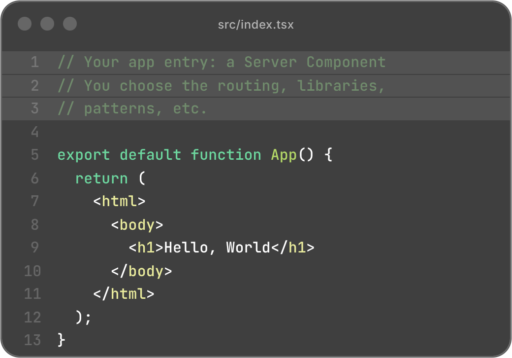 React Just App Component